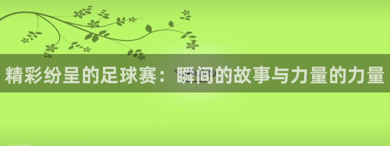 精彩纷呈的足球赛：瞬间的故事与力量的力量