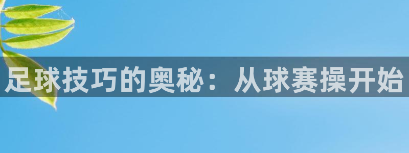 球速体育app下载官方：足球技巧的奥秘：从球赛操开始
